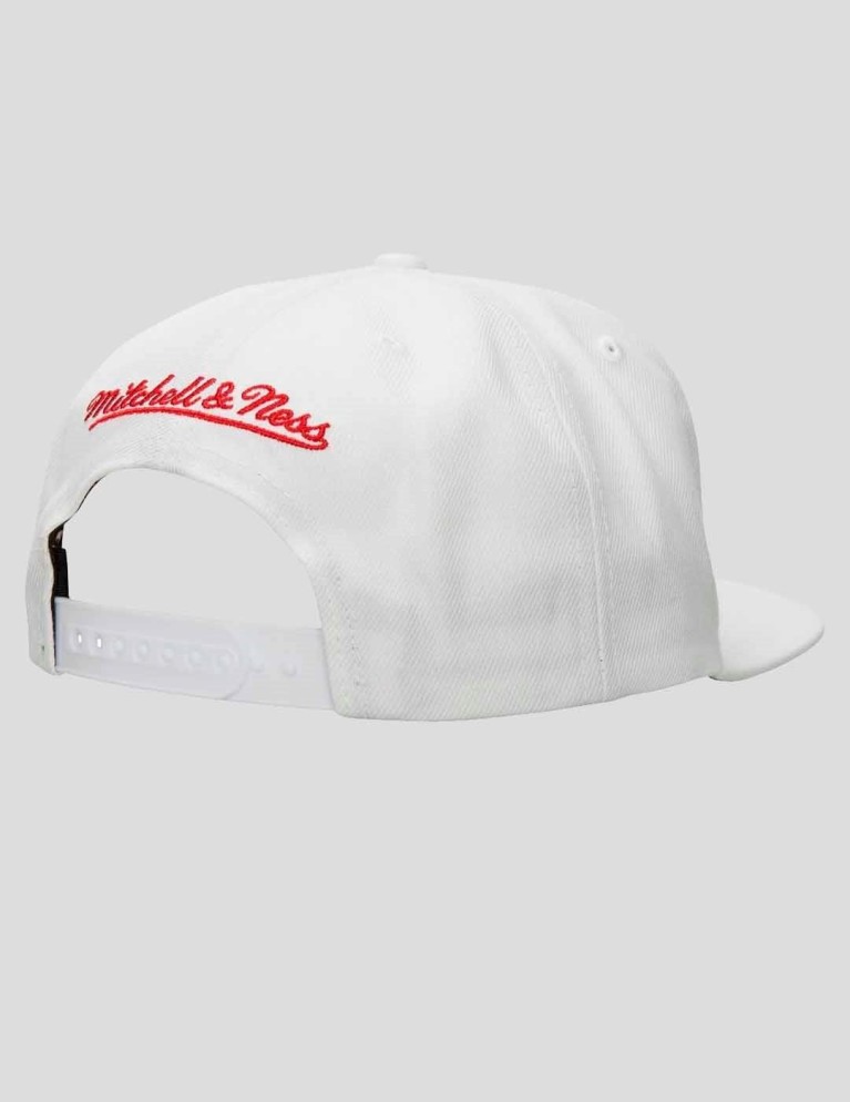 Gorra MITCHELL & NESS bulls 91 champs hwc snapback orange rede